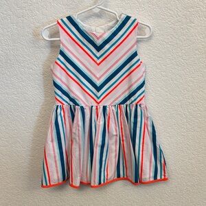 Girls Jacadi Paris Striped summer Fit-and-Flare Dress size 3 years